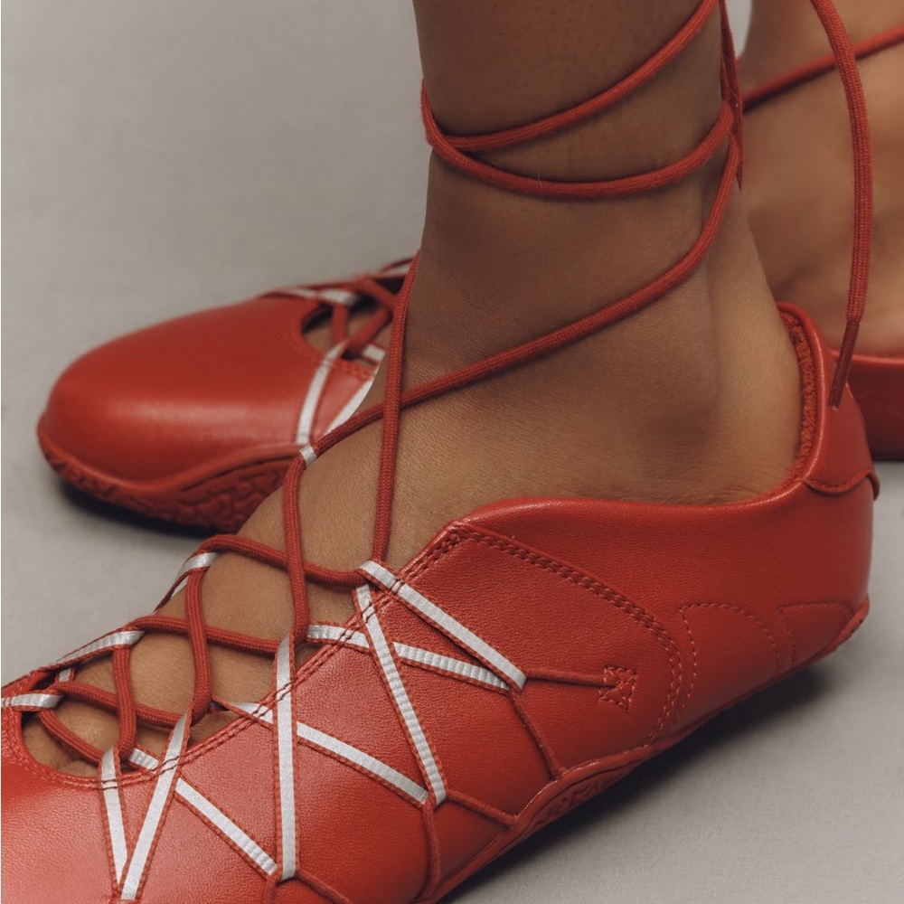 Jeffrey Campbell Lace-Up Ballet Flat Sneaker